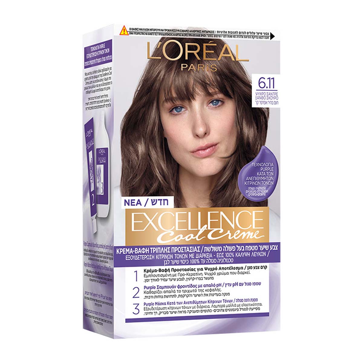 Loreal Excellence 6.11 на волосах